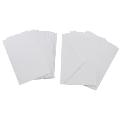 White Blank Cards and Envelopes: 5 x 7 Inches From 1.00 GBP | The Works