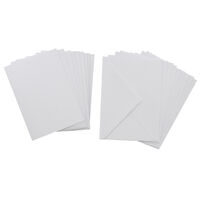 White Blank Cards and Envelopes - 5 x 7 Inches