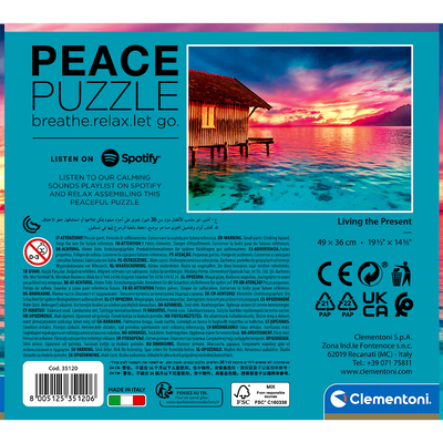 Peace Living the Present 500 Piece Jigsaw Puzzle image number 3