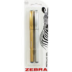 Zebra Metallic Gel Pens - 2 Pack image number 1