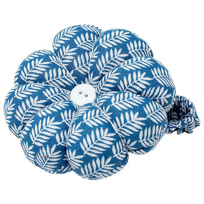 Blue Leaf Pin and Needle Cushion image number 1