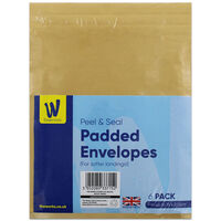 Works Essentials Padded Envelopes: 6 Pack