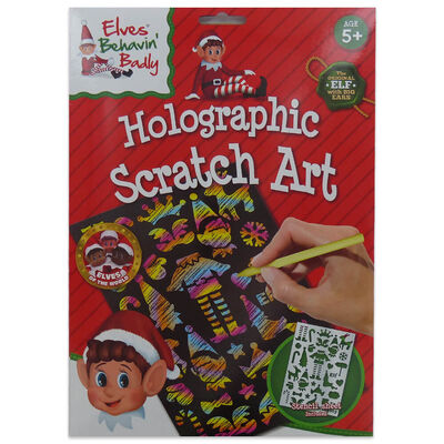 Elves Behavin&rsquo; Badly Holographic Scratch Art Set image number 1