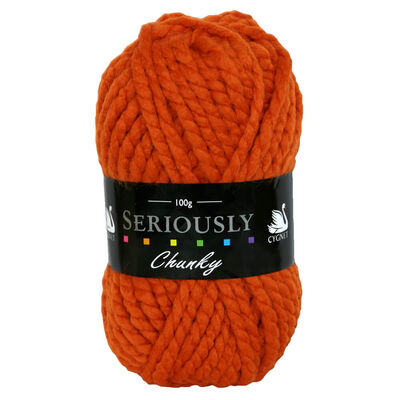 Cygnet Seriously Chunky Burnt Orange Yarn 100g image number 1
