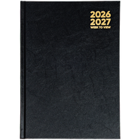 A5 Mid-Year 26-27 Diary: Black