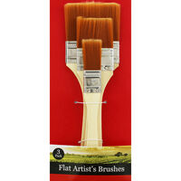 Wide Flat Paint Brush Set