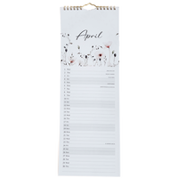2026 Watercolour  Slim Calendar