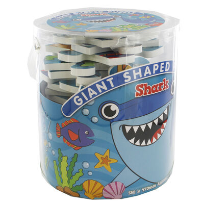 Shark Giant Shaped 24 Piece Foam Jigsaw Puzzle image number 1