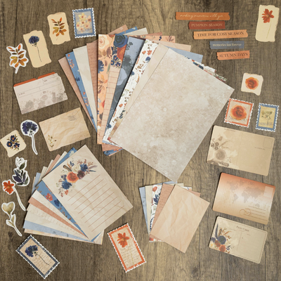 Autumn Bloom Scrapbook Paper Bundle Kit image number 2