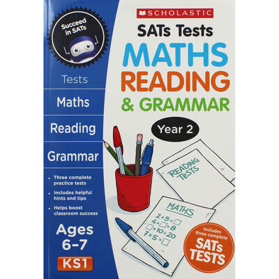 SATs Tests Maths Reading and Grammar: Year 2 - Ages 6-7 image number 1