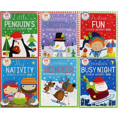 Christmas Sticker Fun: 6 Activity Book Bundle By Make Believe Ideas ...