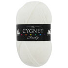 Cygnet Chunky White Yarn: 100g image number 1