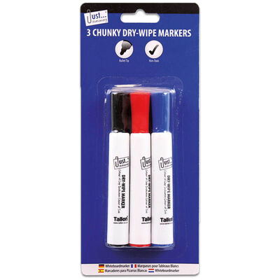 Chunky Dry-Wipe Board Markers: Pack of 3 image number 1
