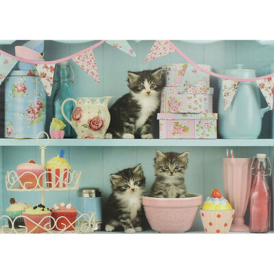 Mischievous Kittens 500 Piece Jigsaw Puzzle image number 1