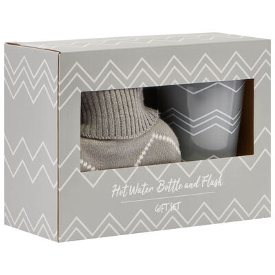 Hot Water Bottle and Flask Gift Set image number 1