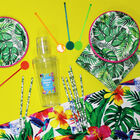 Tropical Palm Small Paper Plates - 8 Pack image number 2