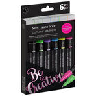 Spectrum Noir Dazzling Brights Outline Markers: Pack of 6 image number 1