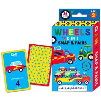 Wheels 2 in 1 Snap & Pairs Flash Cards image number 1