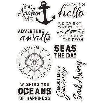 CC Sew Nautical Clear Acrylic Stamp Set - Seas The Day image number 3