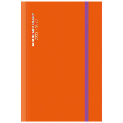 A4 Orange Contrast 2022-2023 Day a Page Academic Diary image number 1