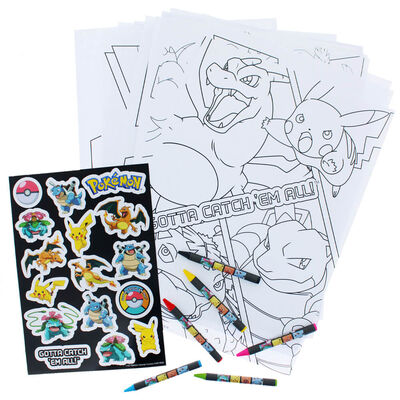 Pok&eacute;mon A4 Poster Colouring Set image number 2