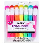 Tulip Neon Fabric Spray Paints: Pack of 7 image number 1