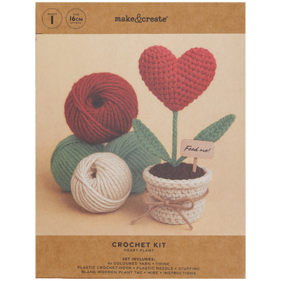 Make Your Own Heart Plant Crochet Kit image number 1