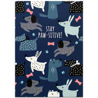 A5 Stay Paws-itive Notebook