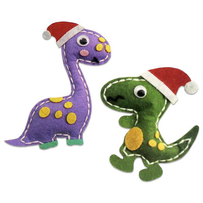 Christmas Felt Sewing Kit: Dinosaur image number 2