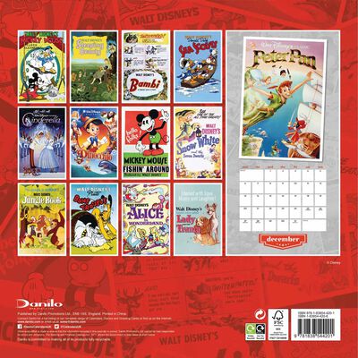 Disney Vintage Posters Official 2021 Calendar image number 3