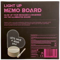 Heart Shaped Light Up Memo Board