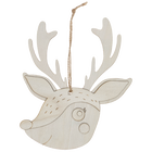 Hanging Wooden Reindeer Decoration Bundle image number 2