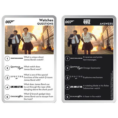 James Bond Top Trumps Quiz Game image number 2