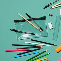 Works Essentials Clear 15cm Pencil Case