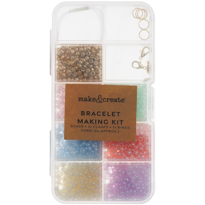 Make Your Own Beaded Pastel Bracelet Kit image number 1
