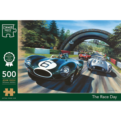 The Race Day 500 Piece Jigsaw Puzzle image number 1