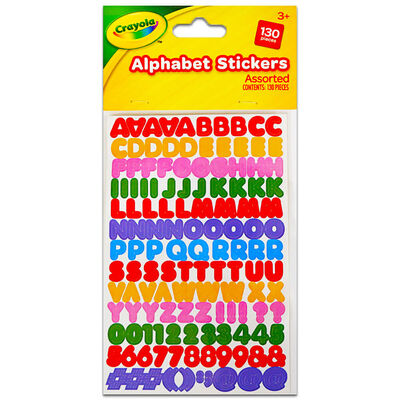 Crayola Alphabet Stickers: Pack of 130 image number 1