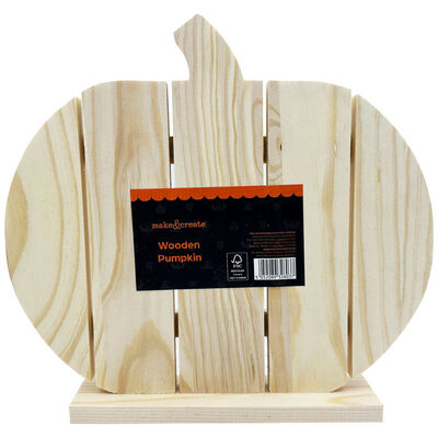 Halloween Wooden Slat Pumpkin image number 1