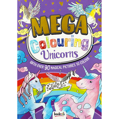 Mega Colouring Unicorns By Bookoli Ltd | The Works