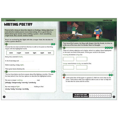 Minecraft English Ages 6-7: Official Workbook image number 2