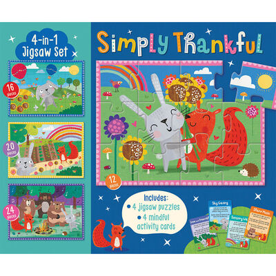 Simply Thankful 4-in-1 Jigsaw Puzzle Set image number 1