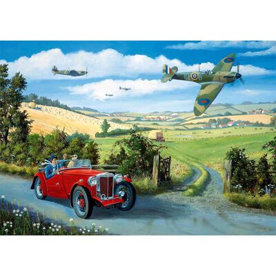 Spitfire in Flight 1000 Piece Jigsaw Puzzle image number 2