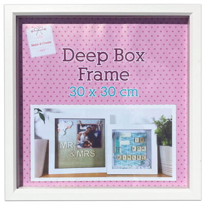 White Deep Box Frame - 30cm x 30cm image number 1