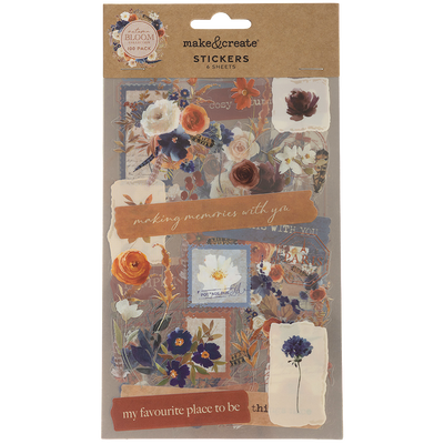 Autumn Bloom Clear Stickers: Pack of 100 image number 1