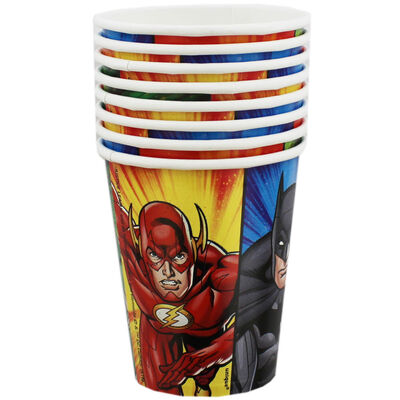 Justice League Paper Cups - 8 Pack image number 1