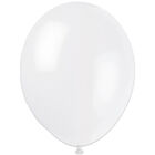 White Linen Latex Balloons: Pack of 10 image number 1