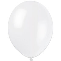 White Linen Latex Balloons: Pack of 10