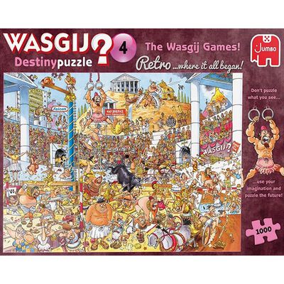 Wasgij Destiny 4 Retro 1000 Piece Jigsaw Puzzle image number 1
