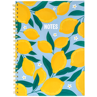 A4 Wiro Blue Lemon Notebook