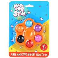 Mega Pop ‘N’ Spin Bubble Popping Fidget Game: Assorted